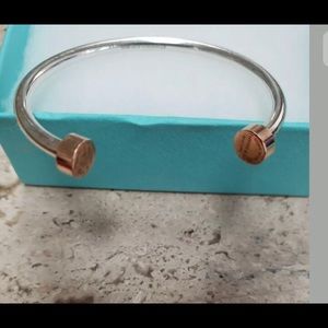 Tiffany and Co. Circle Edge Cuff Bracelet.